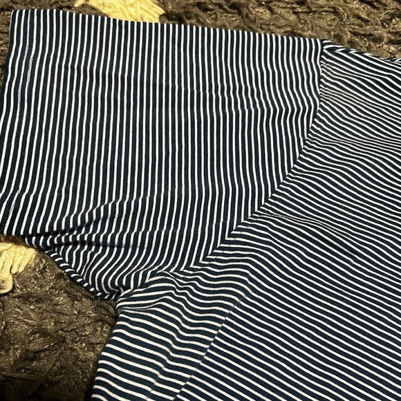 Fish Hippie Co. Polo Collection Short Sleeve Navy/White Striped Polo - Picture 6 of 9